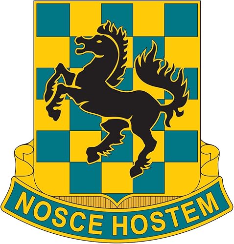 Adhesivo reflectante del Batallón de Inteligencia Militar DUI de US Army - 3.5in de alto adhesivo a todo color sobre material reflectante 3M.