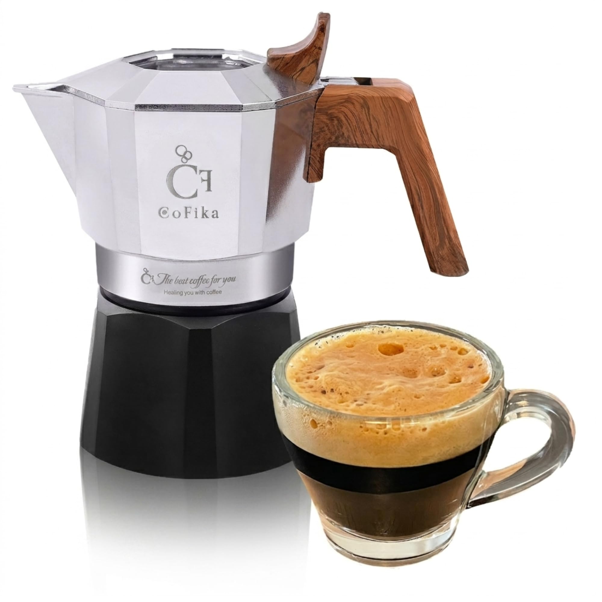 CoFika Crema Rich マキネッタ モカポット 直火式エスプレッソメーカー