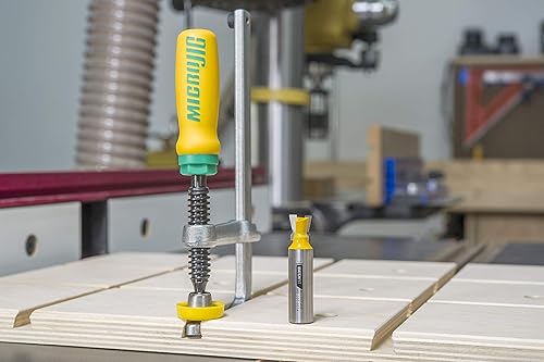 Miniatura 7 de MICROJIG Matchfit DVC-1177K2 Abrazadera de cola de milano Pro, verdeamarilloplateado