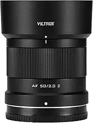VILTROX Lente 50 mm F2 Full Frame para Nikon Z, AF 50 mm f/2 Z Standard Prime Large Aperture para montagem Nikon Z, lente Z Ultra-Compact z Mount para Z8, Z9, Z6, Z7, Z6 II, Z7 II, Z5, Z50, ZF e Z30
