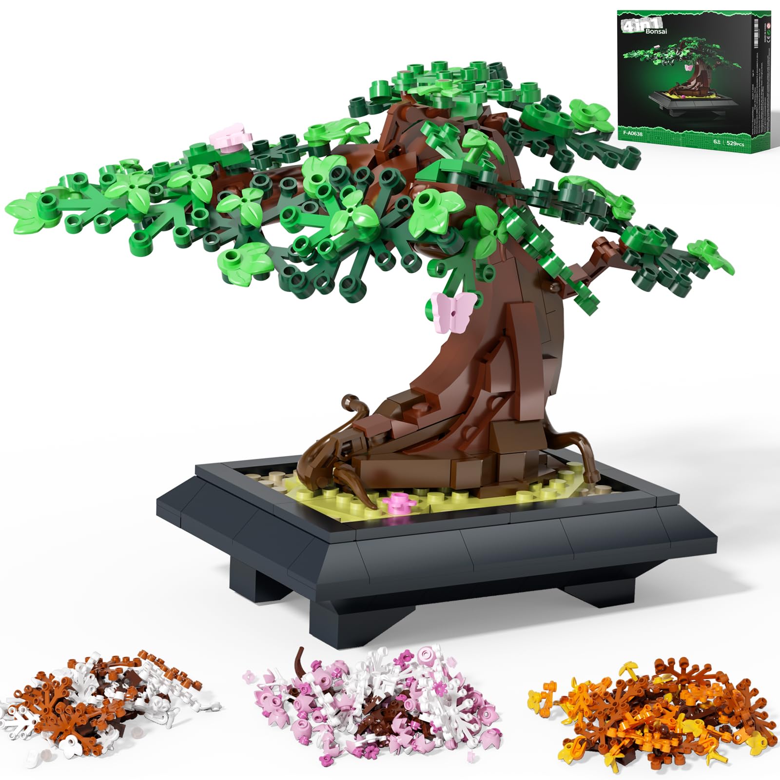 Amazon.com: Bonsai Tree Building Sets - 4 in 1 Four Seasons Bonsai