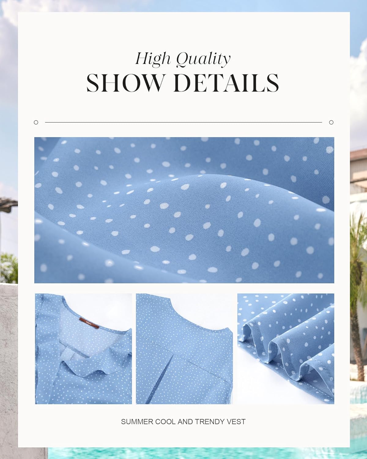 Gaharu Womens Summer Dressy Tank Top Sleeveless Business Casual Blouses Office Work Shirt - Image 6