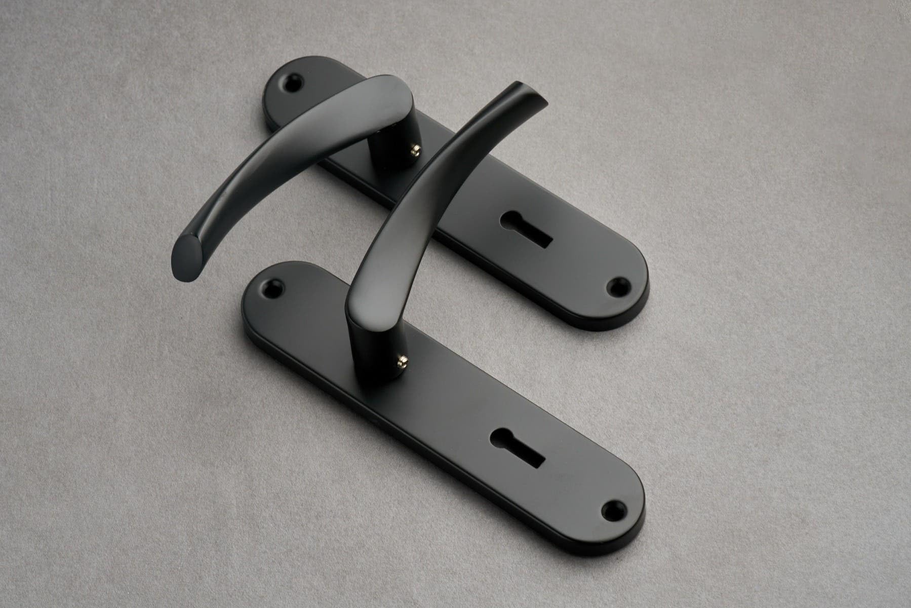 Designer Levers - Marvel Lever Lock Matt Black, Key Lock - Image 4