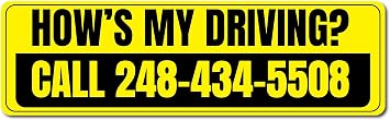 Never Gonna Give You Up Rick Roll Funny Hows My Driving Bumper Sticker Vinyl Decal Vibrant Prank Decals | AWPS106