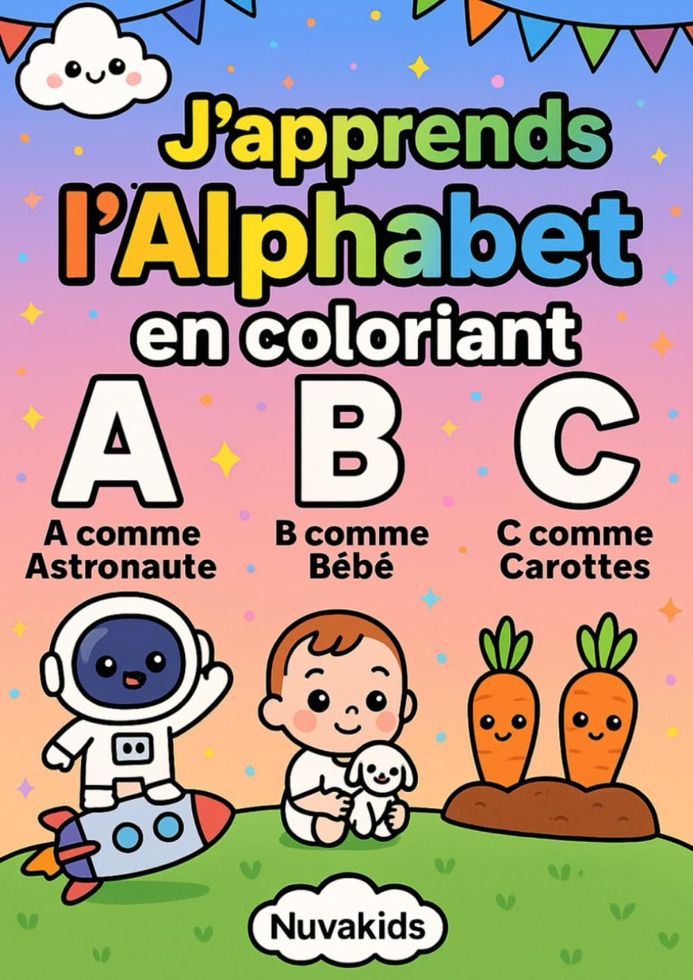 Abécédaire – Livre de coloriage pour apprendre l’alphabet et les sons des lettres