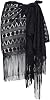 ChinFun Womens Sarong Wrap Skirt Swimsuit Summer Beach Swimwear Flower Lace Bikini Cover Up with Tassel
