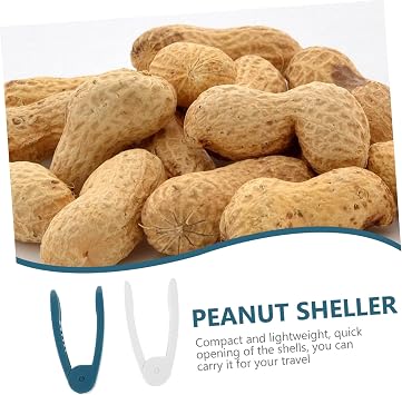 2pcs Compact Peanut Sheller Tool Nut Cracking Device for Peeling Pistachios and Sunflower Lightweight Kitchen Gadget for Easy Shell Removal