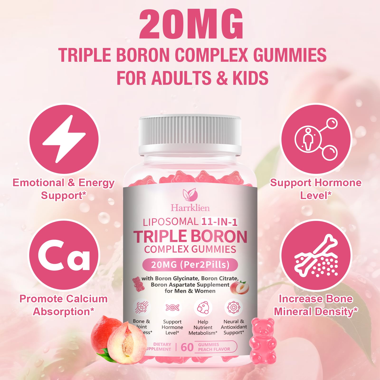 Liposomal Triple Boron Complex Gummies - Boron Supplements for Men & Women — Amazon image 5