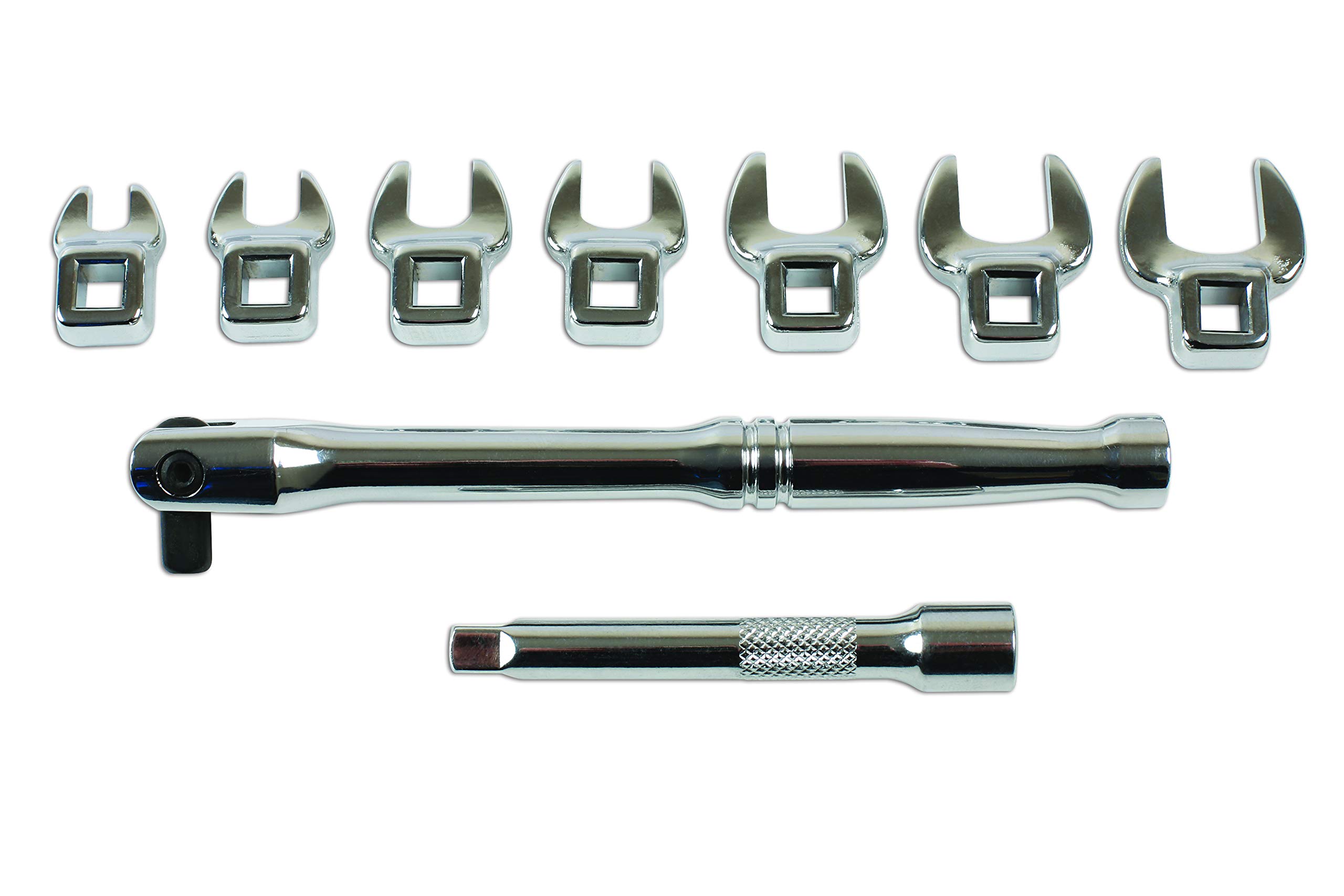 Laser 9 Piece 1/4 inch D Flare Nut Wrench Set Metric