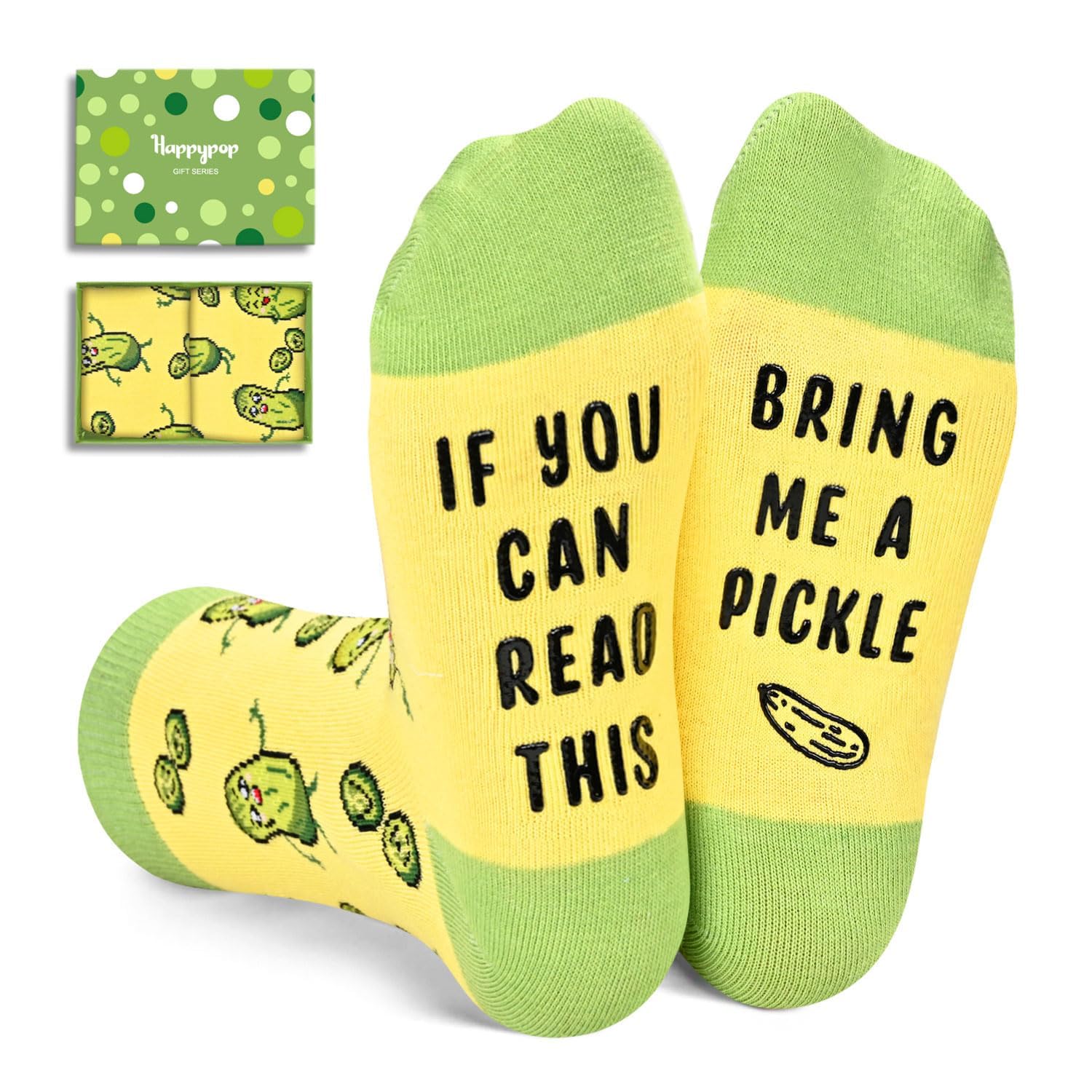 Funny Socks for Kids - Pickle Ice Cream Lover Gifts for Girls Boys