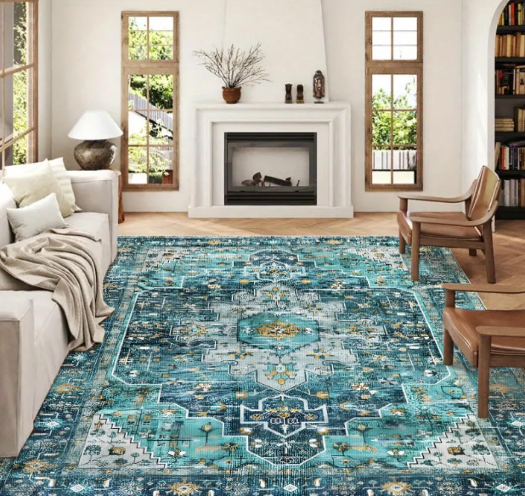 Tapis Vintage Tapis De Salon Tapis De Sol De Luxe Tapis De Sol pour Chambre À Coucher Salle À Manger Tapis Traditionnel pour Bureau Tapis Ethnique