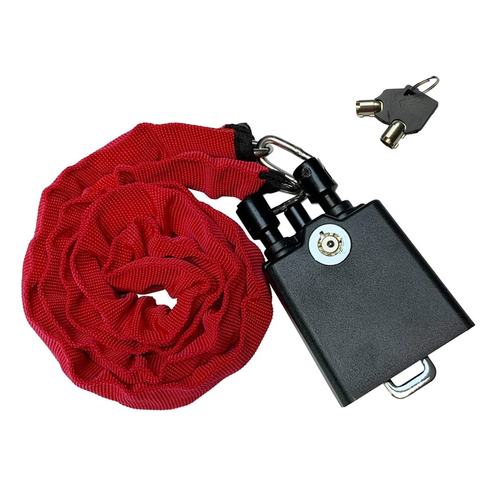 Car Steering Wheel Lock Seat Belt Lock, Steering Wheel Lock Steel Cable Belt Buckle Multicolor for Cars Truck(Red)