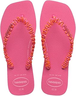 Slim Square Boho Pink Kadın Parmak Arası Terlik