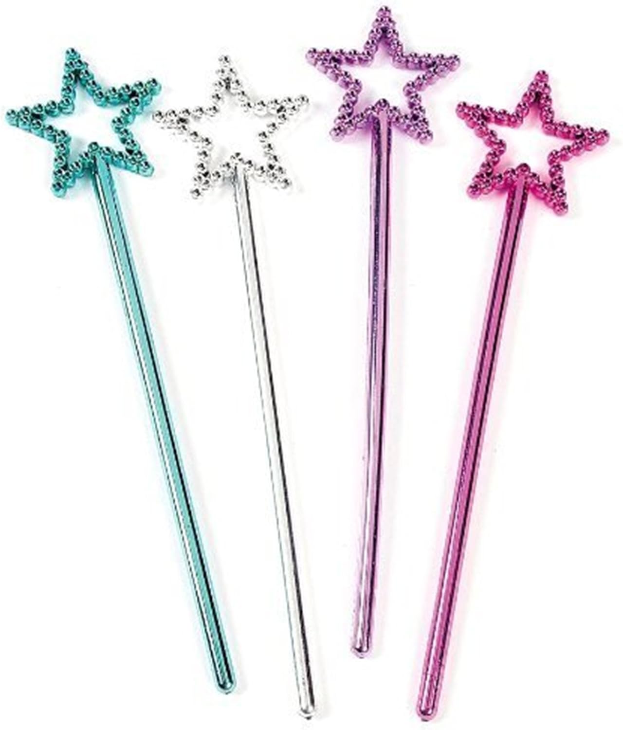 Mini Plastic Star Fairy Wands (2 dz) by Fun Express