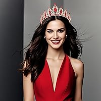 Vista 195 de Kamirola - Corona de reina y tiaras corona de princesa para mujeres y niñas, diademas de cristal para novia, princesa para bodas y fiestas (01)