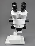 Walter Products Trinocular Zoom Stereo Microscope, 10x Widefield Eyepiece, 0.7X—4.5X Zoom Range, 7X—45x Magnification Range, Double Arm Boom Stand 5MP Digital Camera