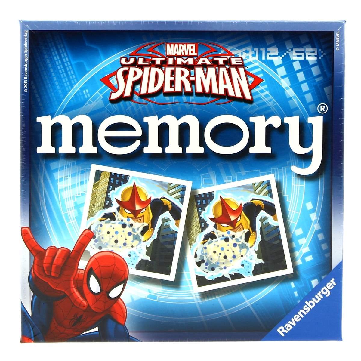 Ravensburger — Memory Ultimate Spider-Man | Brettspiele für die ganze Familie | 2-8 Spieler | Memory-Spiel für Kinder | Spider-Man-Spiele ab 4 Jahren | Geschenk für Kinder ab 4 Jahren