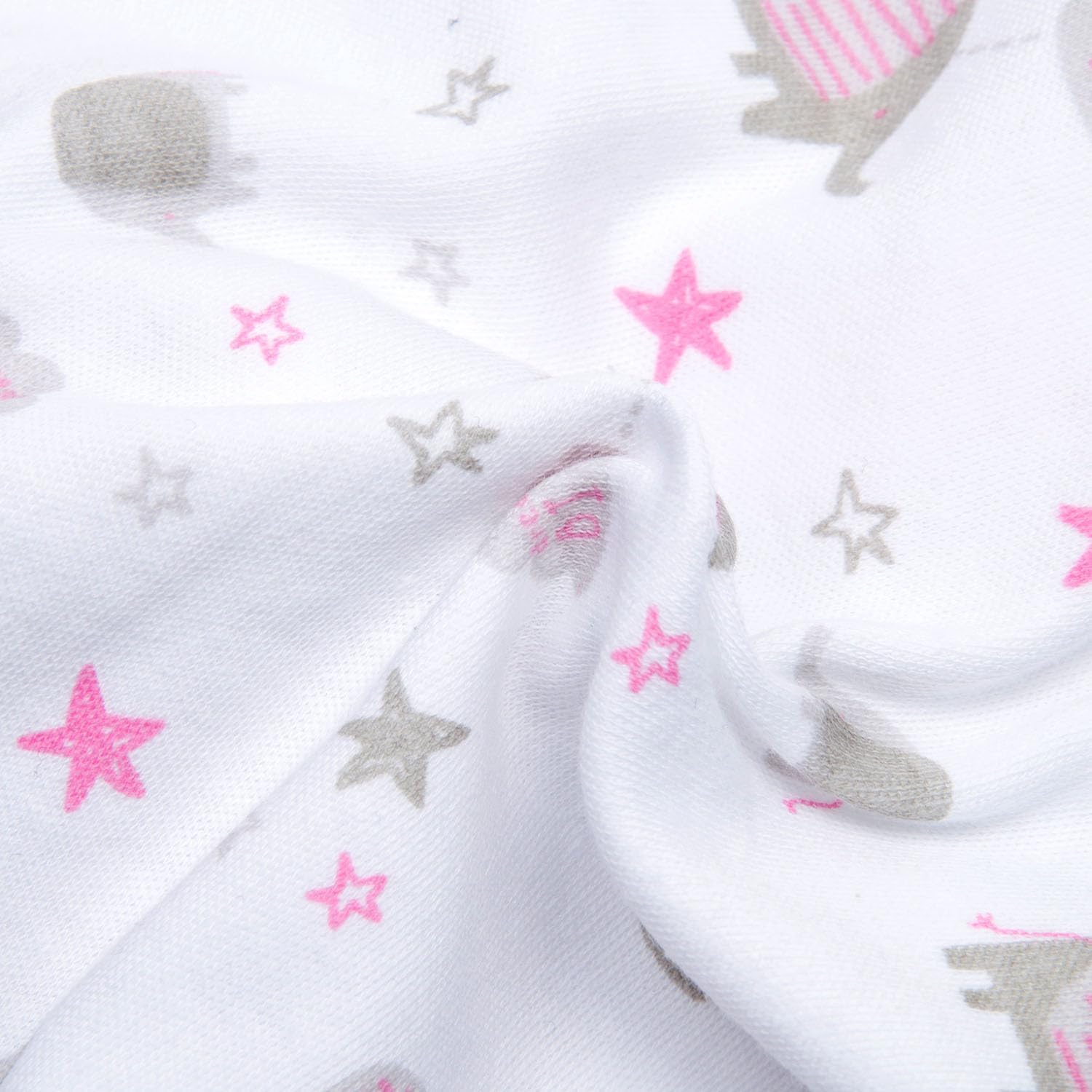 Reborn Silicone Baby Doll Clothes Realistic Outfits for 17-22 Inch Reborn Dolls Girl Pink Elephant Dolls Clothes Accessories 5-Piece Set