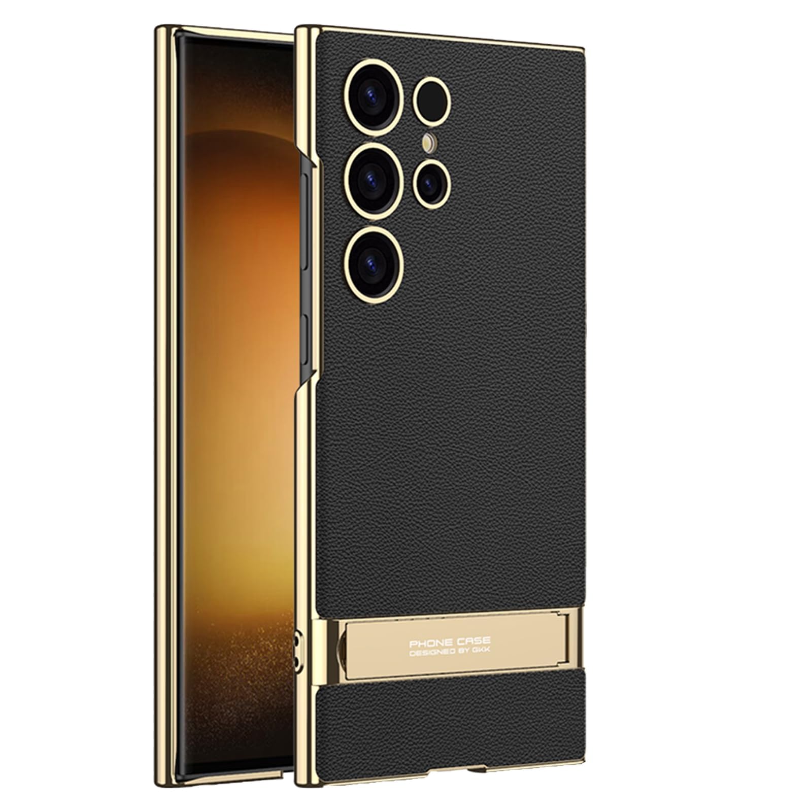 CFPLZFY Für Samsung Galaxy S24 Ultra Lederhülle mit Ständer,