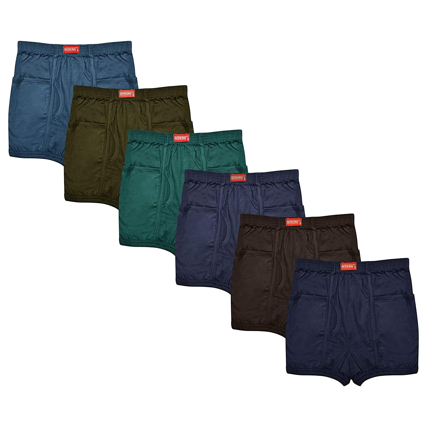 motus Men's Cotton Trunks Innerwear Combo | Solid Drawer for Men, Multicolor (Pack of 6)-picture-51