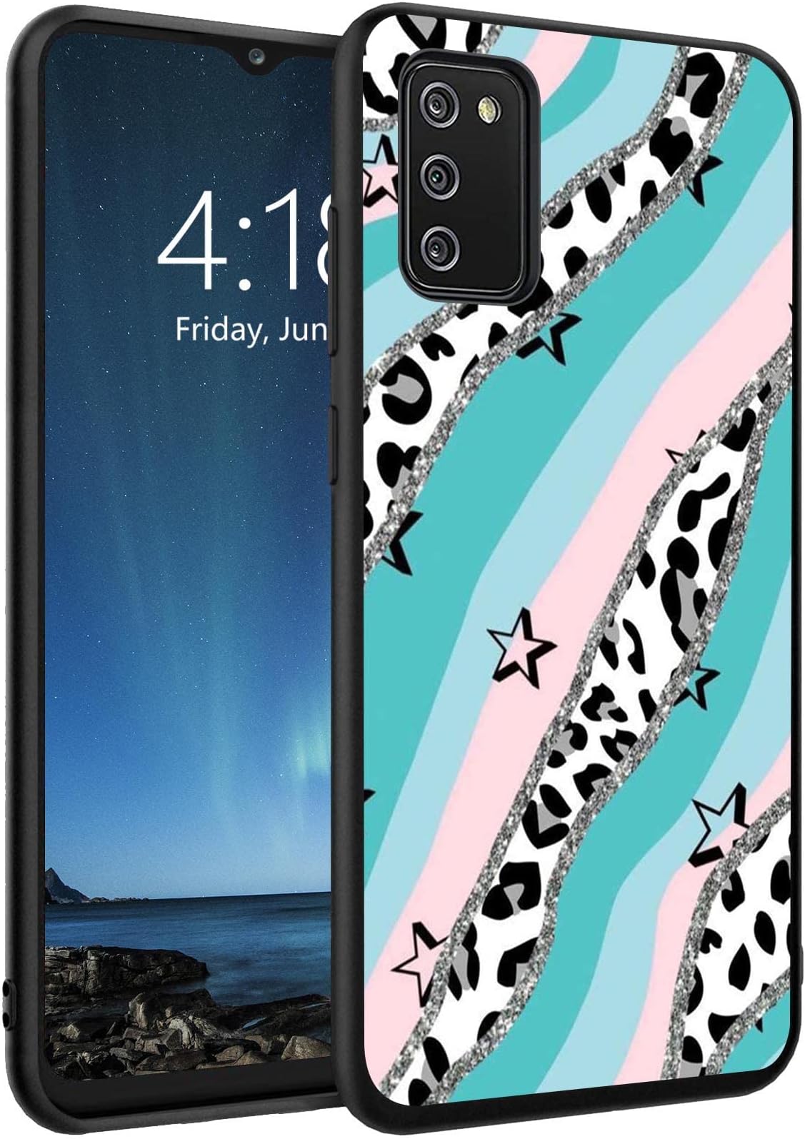 Case for Galaxy A02S Case,Fashion Leopard Print Ultra-Thin Silicone Case,Anti-Scratch and Shock-Proof Bumper Cover Case for Samsung Galaxy A02S 6.5 inch