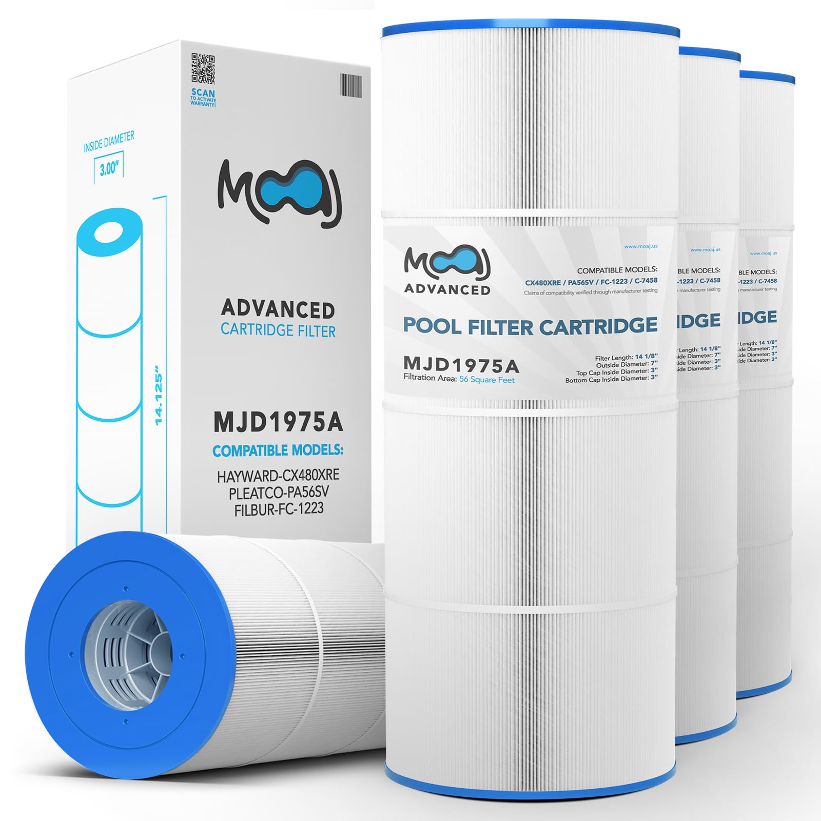 MOAJ MJD1975 Pool Filter Cartridges