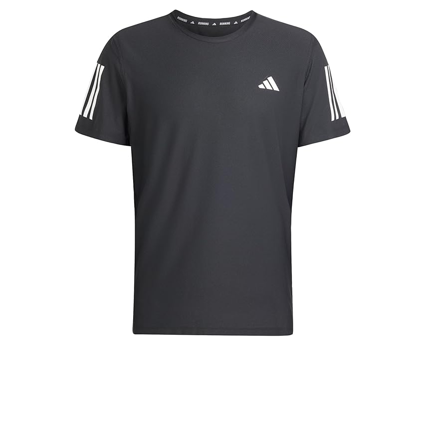 adidas Uomo Own The Run Tee, Black, M
