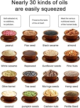 Cold Press Oil Machine Coconut Oil pressKitchen Oil Press Electric Automatic Oil Press Organic Oil Press Olive Flax Peanut Castor Perilla Seed