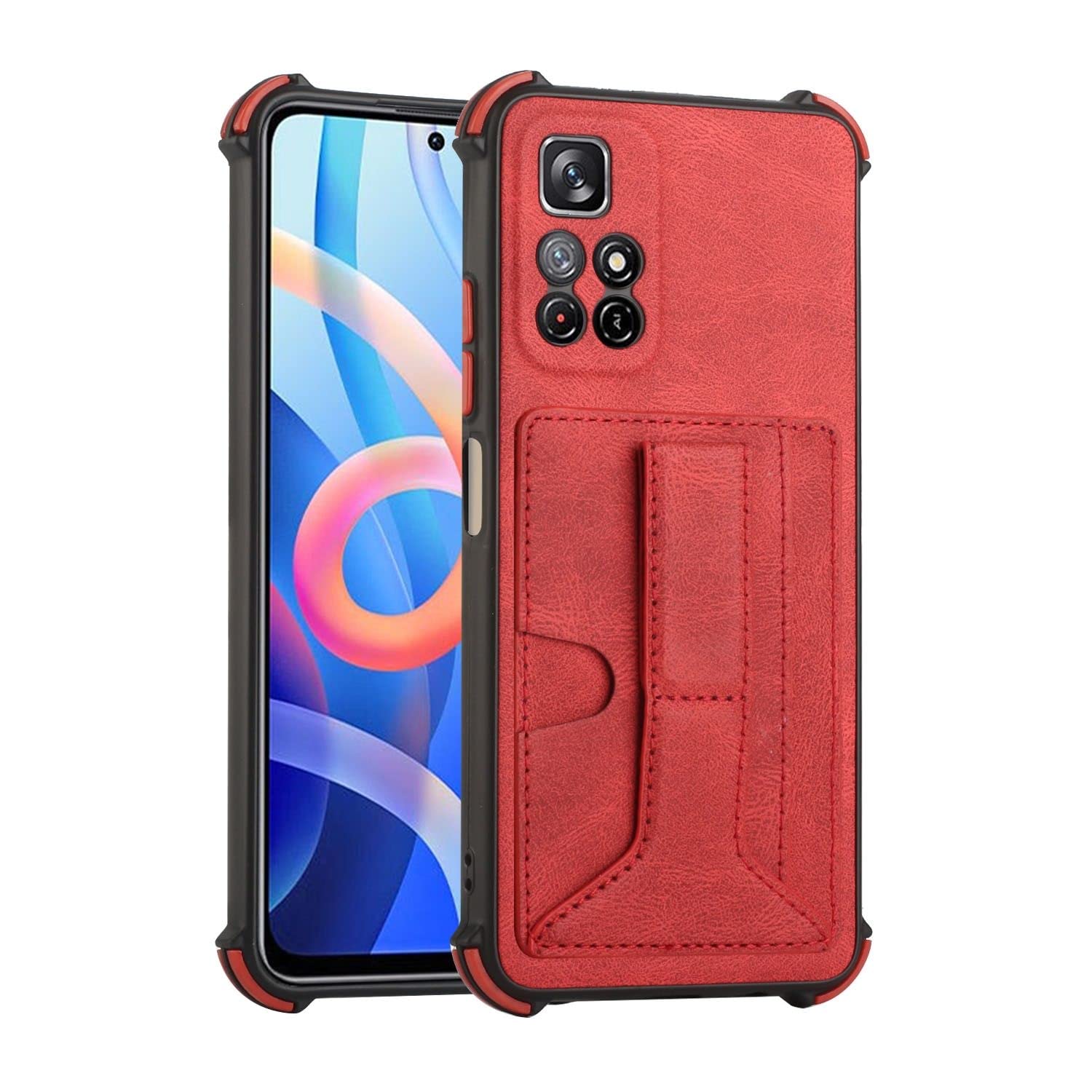 Étui Xiaomi Redmi Note 11 antichoc König Design avec béquille de support