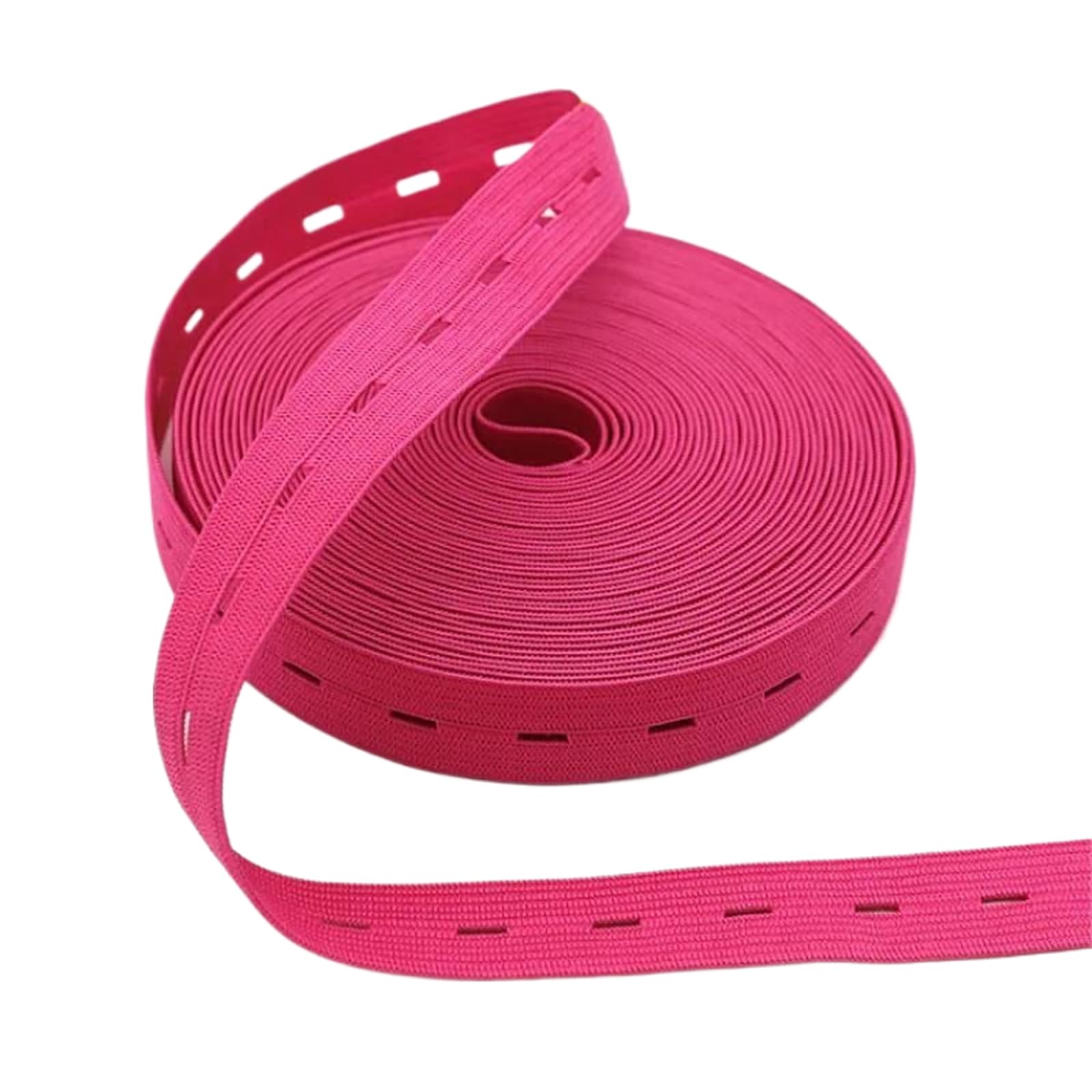 Bandas Elásticas Banda Elástica Ajustable Con Ojal De Color Caramelo De 20Mm, Fruta verde de 30 metros, 20mm de 30 metros
