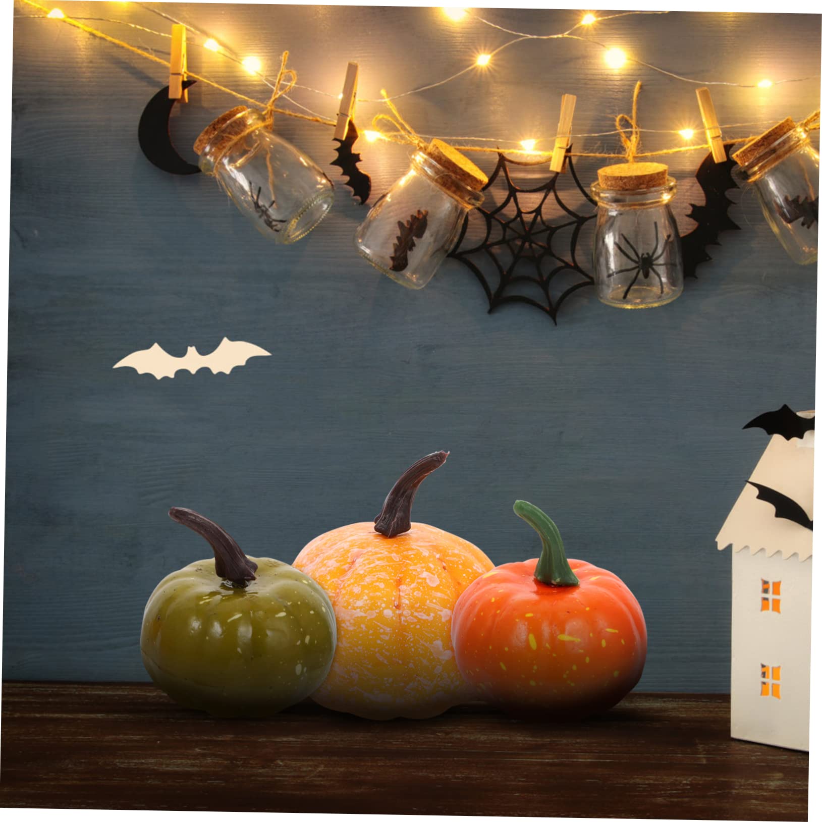 Didiseaon 240 Pz Kit in Schiuma Raccogliere La Ghirlanda Di Mensola Kit Di Decorazioni Autunnali Mini Zucche Artificiali Mini Zucche Finte Autunno Oggetti Di Scena Del Modello