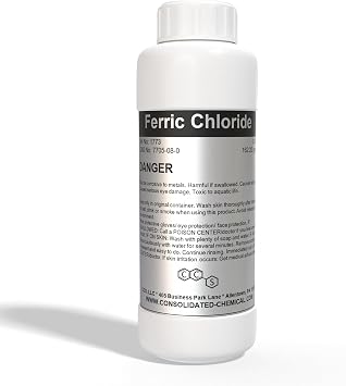Ferric Chloride PCB Etchant 100ml 3.3 Fl Oz Bottle