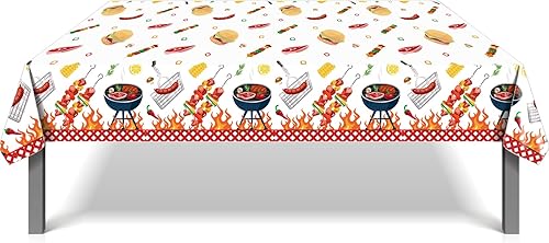 Vista 3 de Lide Road Paquete de 2 fundas de mesa de picnic para barbacoa, decoración de mesa al aire libre, mantel de ducha de bebé, cubierta de mesa