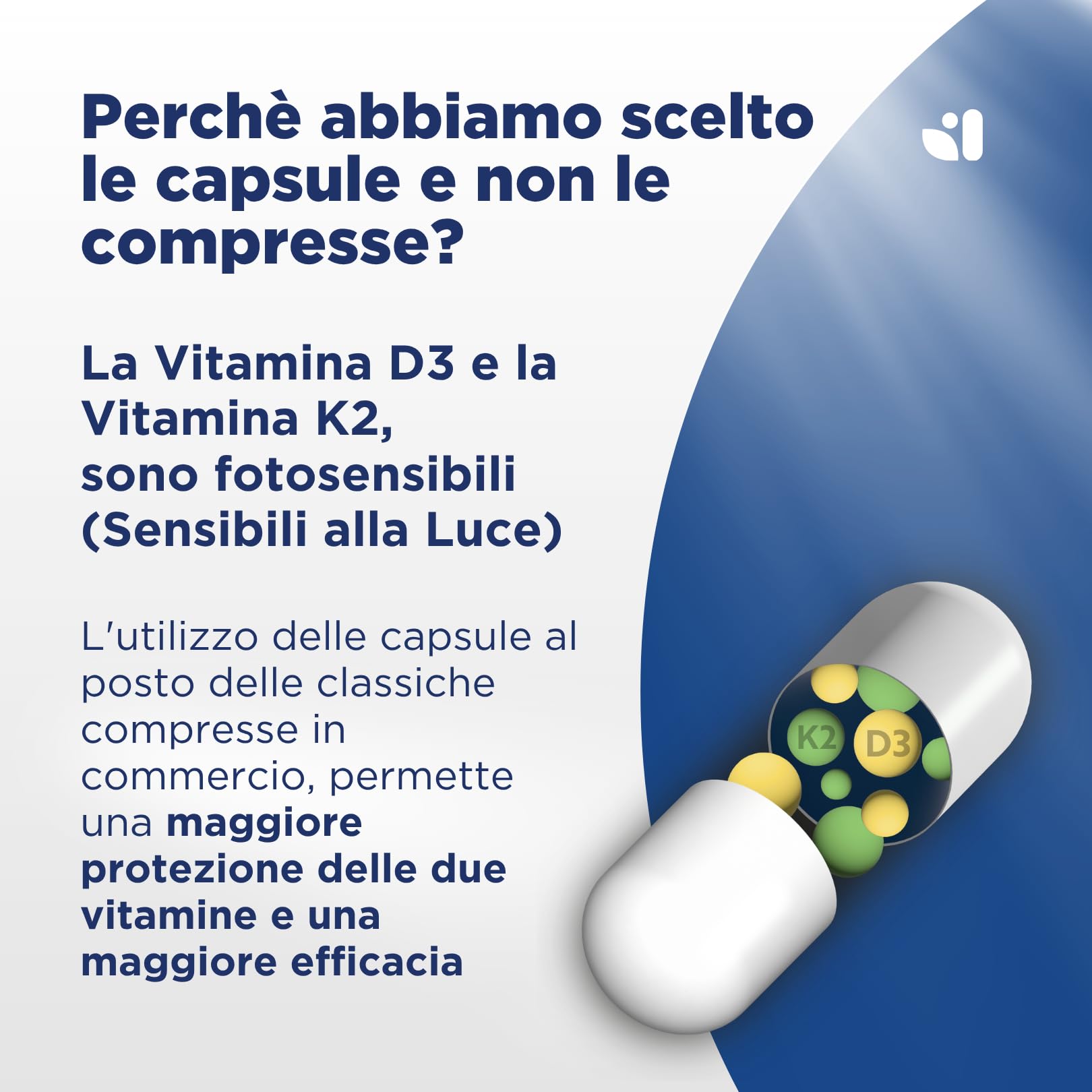 Vitamina D3 K2 240 Capsule (8 Mesi), Vitamin D3 2000 UI + 100 µg Vitamina K Menachinone. La Vitamina K Contribuisce al Mantenimento di Ossa Normali (EFSA). Vit Wesalys