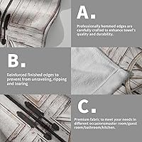 Vista 5 de Giwawa Juego de 2 toallas de mano de madera rústica, suaves y absorbentes, decorativas, para baño, gimnasio, hotel, hogar