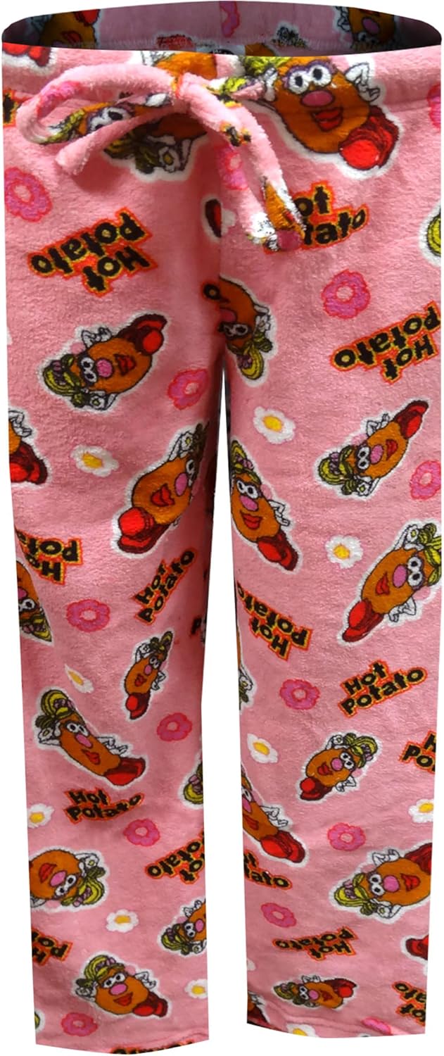 Underboss Womens Toy Story Mrs. Potato Head Hot Potato Junior Cut Plush Lounge Pants