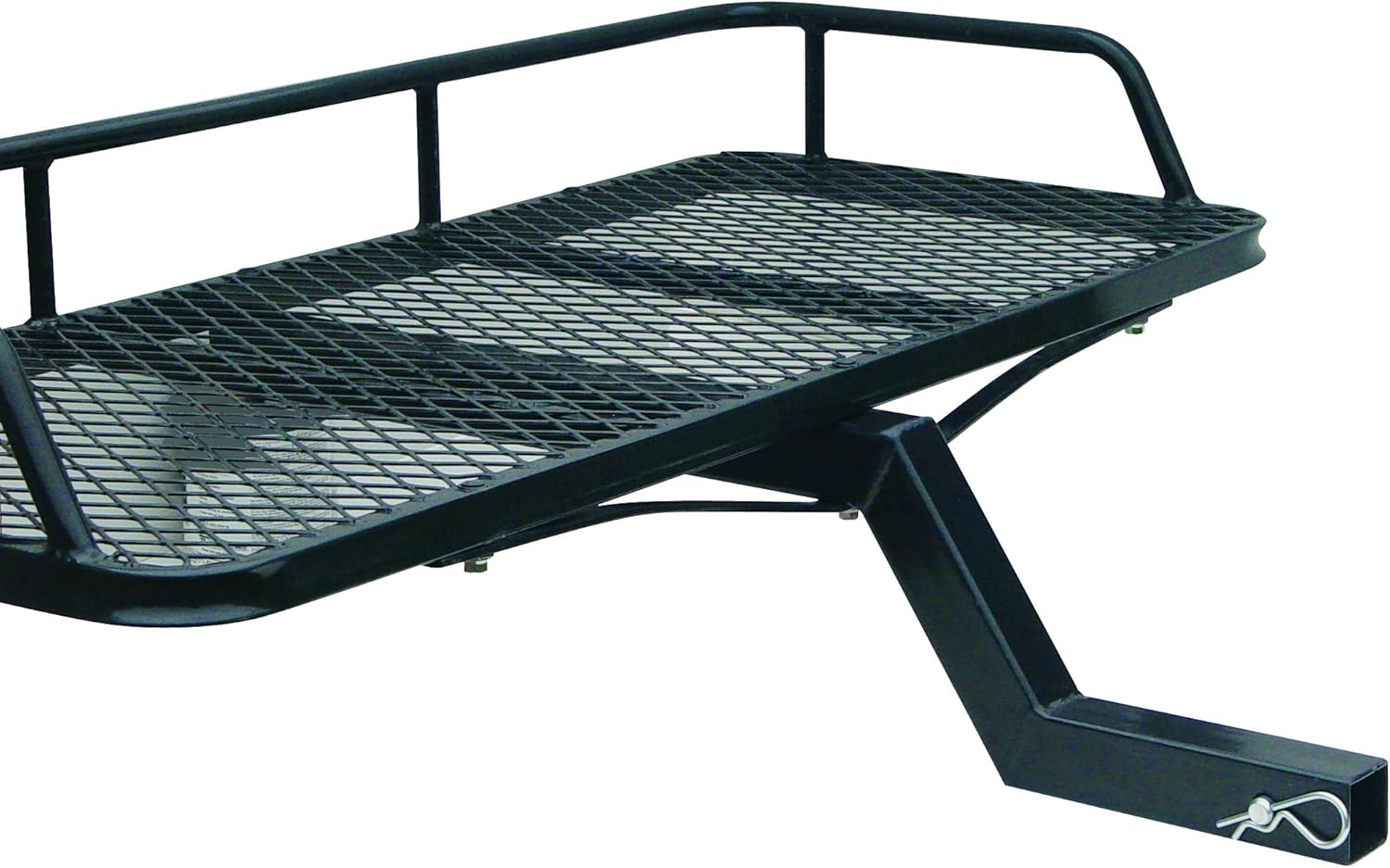 LARIN CATV-300 Heavy-Duty Cargo Carrier – 45" x 20" Steel Mesh Platform with Tubular Rails, Powder-Coated Rust-Resistant Finish, Z-Shaped 2" Hitch Receiver Bar, 300 lb Capacity