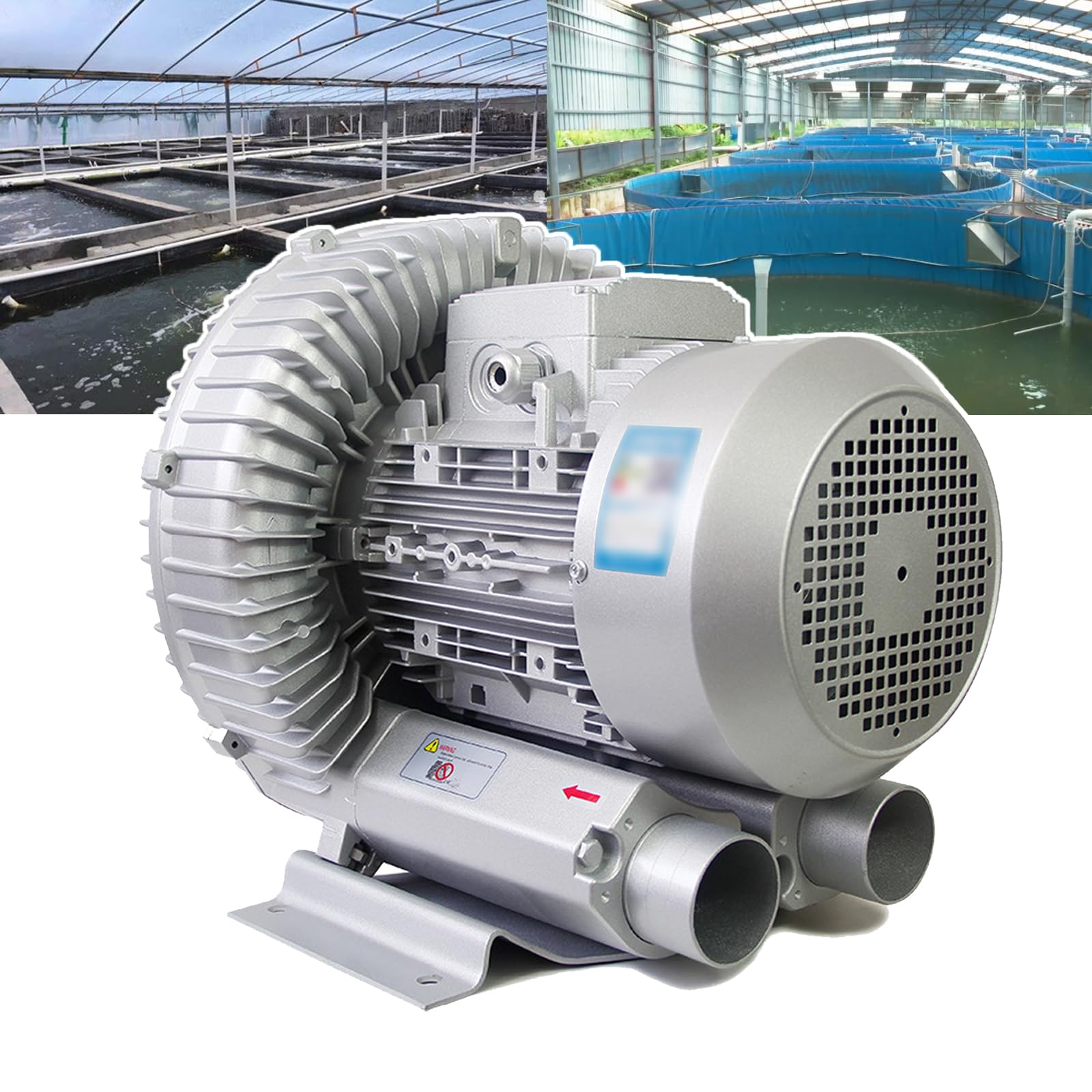 Heumbio 120W-1100W Regenerative Blower for Aquarium Hydroponics Pond Septic Tank Aerators,220V Electric Air Pump,750W/1.01HP