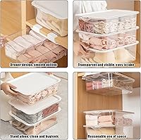 Vista 6 de Caja de almacenamiento de gran capacidad con cajones, compartimento 01015, ropa interior para el hogar, artefacto de almacenamiento para brasieres