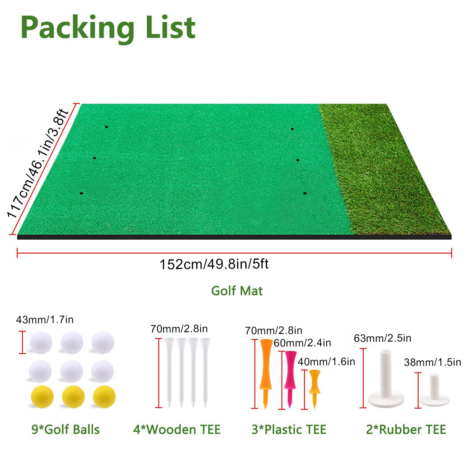 Tappetino in Erba Sintetica per Golf, Tappetino per Allenamento Swing