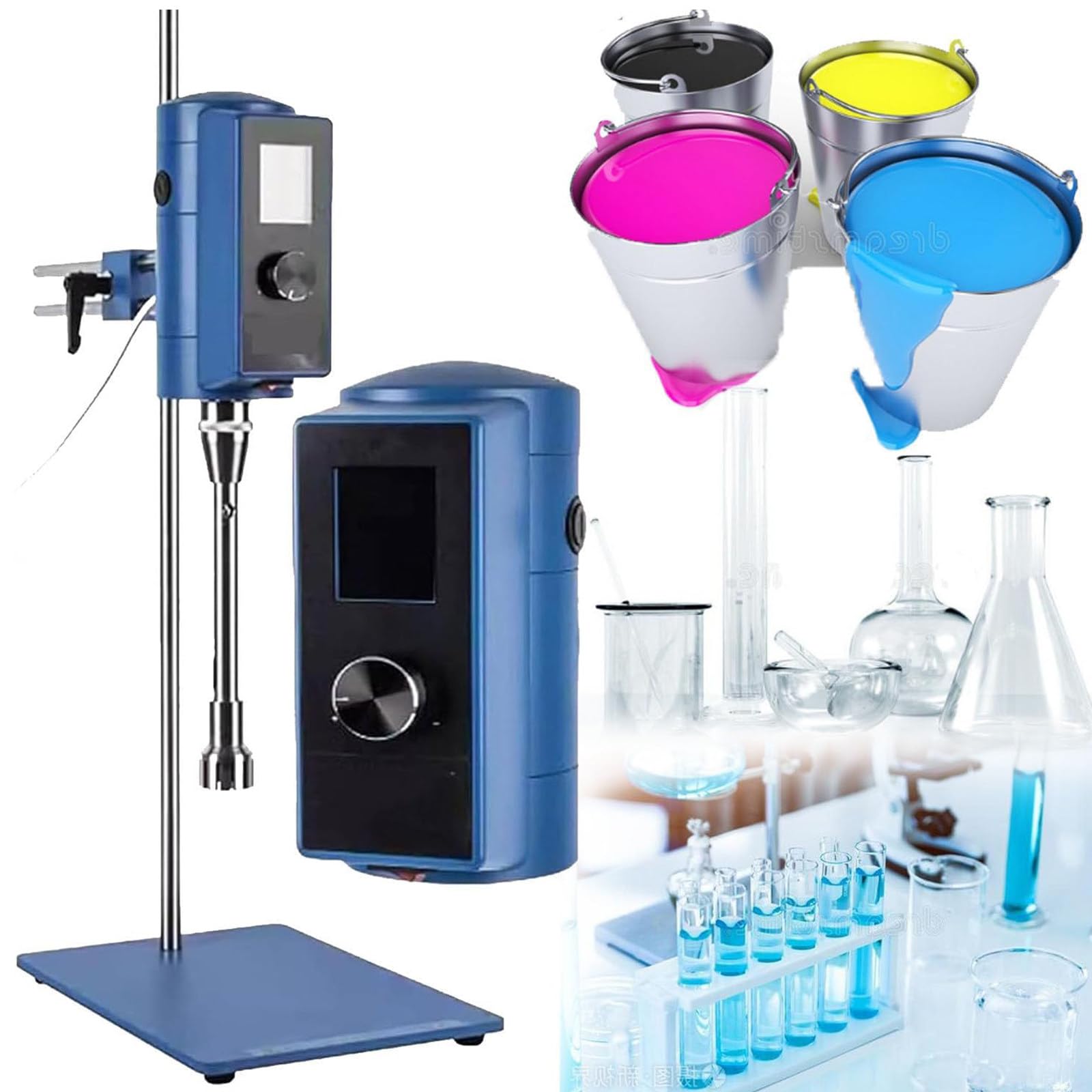 Emulgator laboratoryjny homogenizatora o wysokiej prędkości, 2000-28000 obr./min regulowana prędkość dla wydajnej homogenizacji i ekstrakcji, wewnętrzna struktura ssąca, 36F