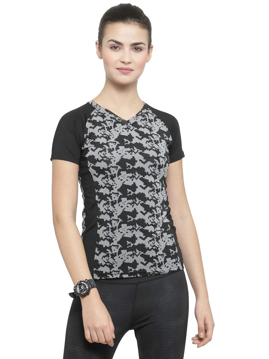 Boston Club Printed Slim fit Women Sports T-Shirt for Gym Blue Color - Review, Price and Buying Guide
