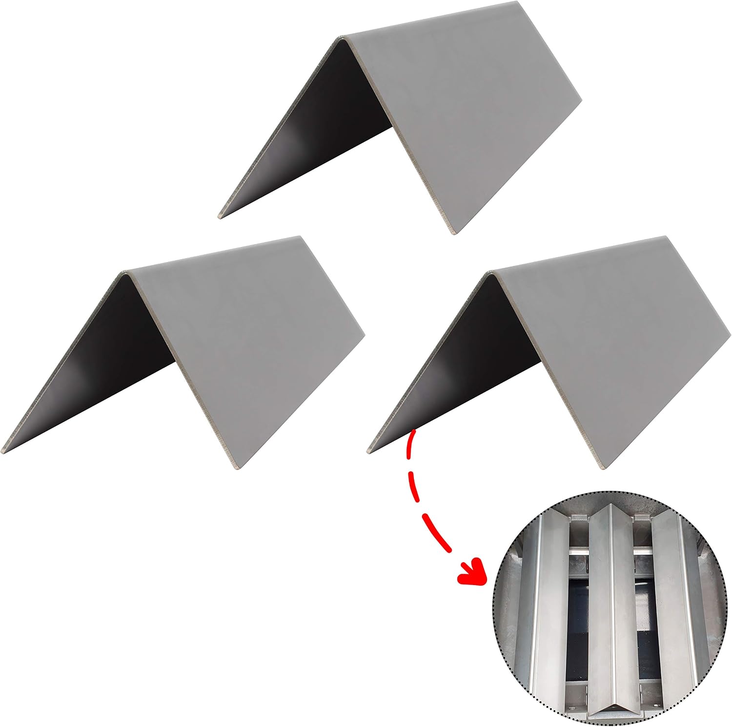 Elite BBQ 1.5 mm Solid Burner Cover Aroma Rails for Weber Spirit 210 220 from 2013 - Image 5