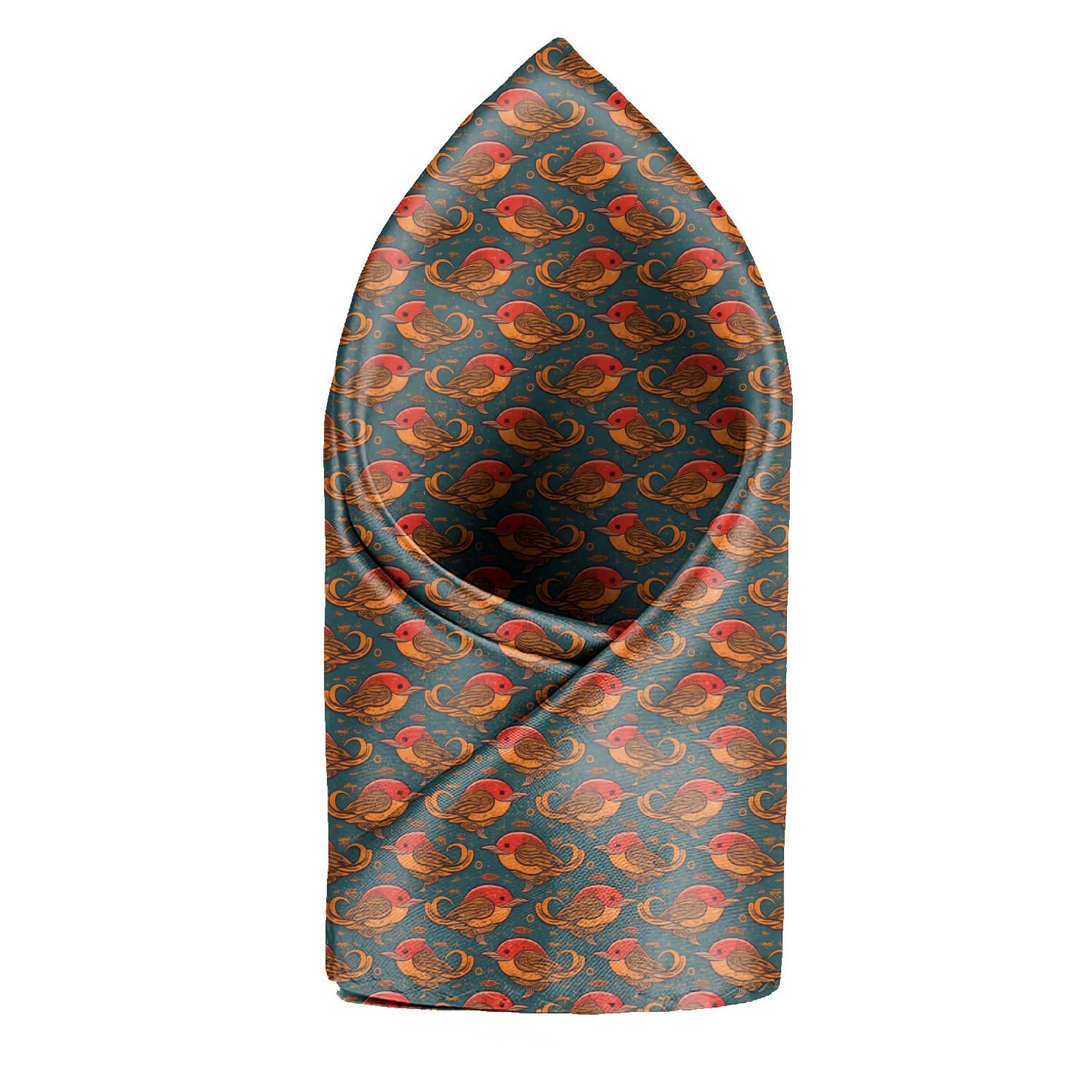 Vintage Birds Printed Pocket Square for Men-image-9