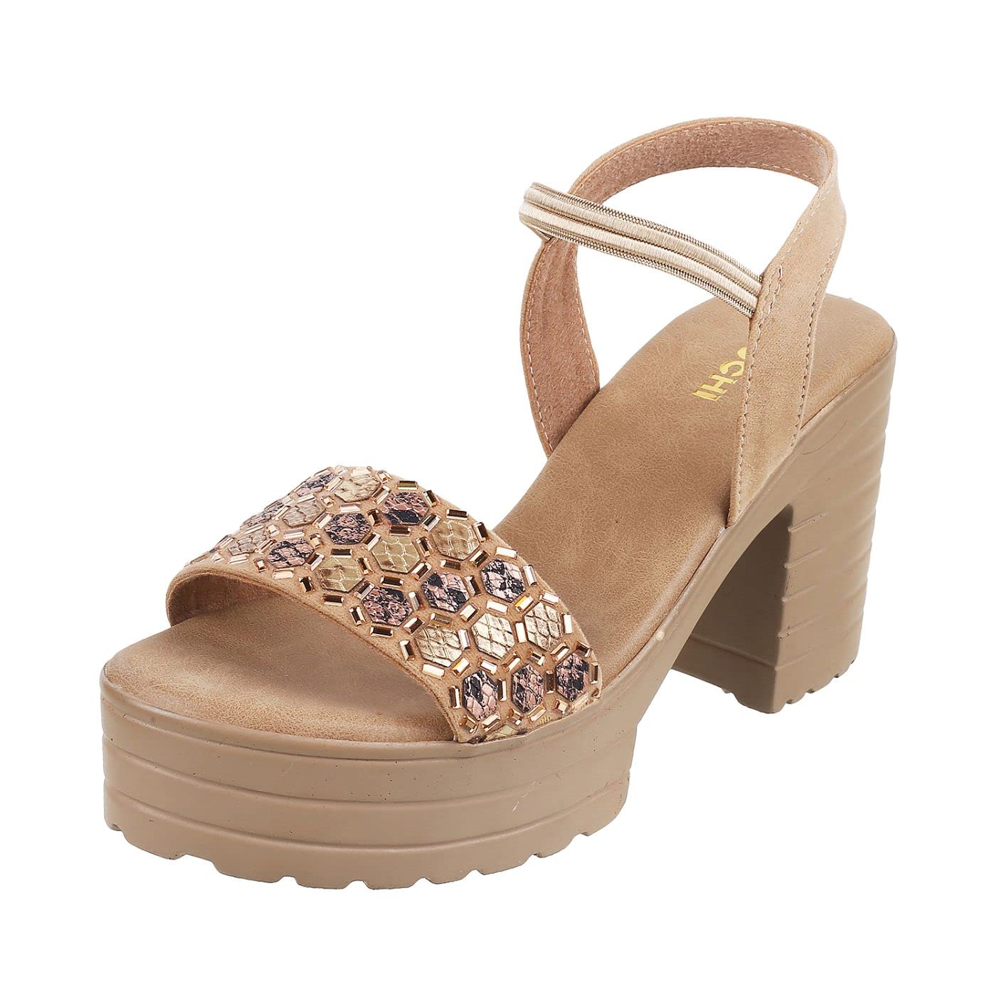 Mochi Women Beige Synthetic Sandals,EU/37 UK/4 (34-9991) (B0BFDVZ8WB) Amazon Price History, Amazon Price Tracker