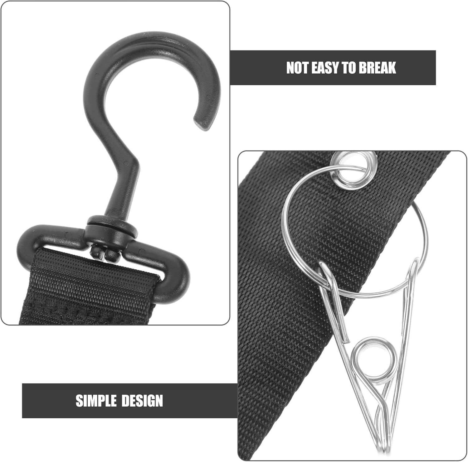 DECHOUS 2pcs Hockey Equipment Hanging Drying Rack, Oxford Cloth image 5