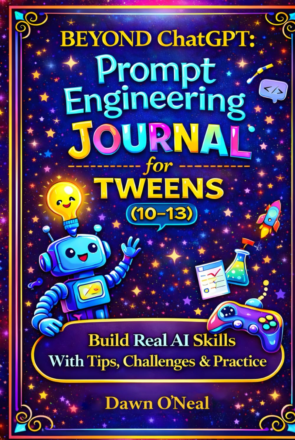 BEYOND ChatGPT Prompt Engineering Journal for Tweens (10-13): Build Real AI Skills with Tips, Challenges & Practice (AI JOURNALS - Helping You Keep Organized)