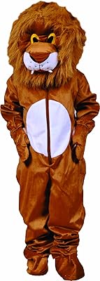 Dress Up America Lion Mascot for Kids - Lion Costume for Girls and Boys - Safari Animal Dress Up