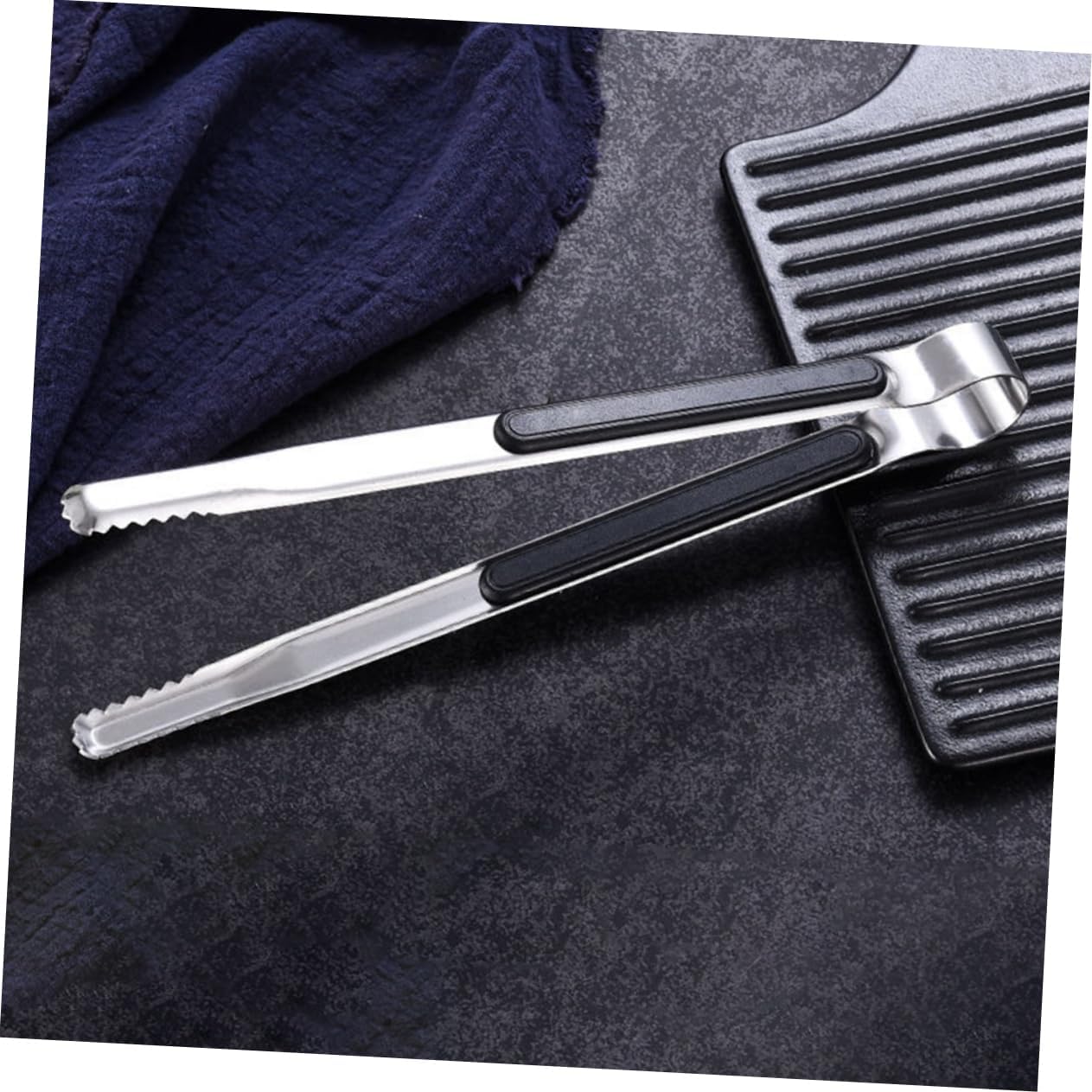 20pcs Stainless Steel Bbq Grilling Tongs Professional Cooking Tongs for Food Parties Heat-resistant Comfortable Grip for Grilling Accessories