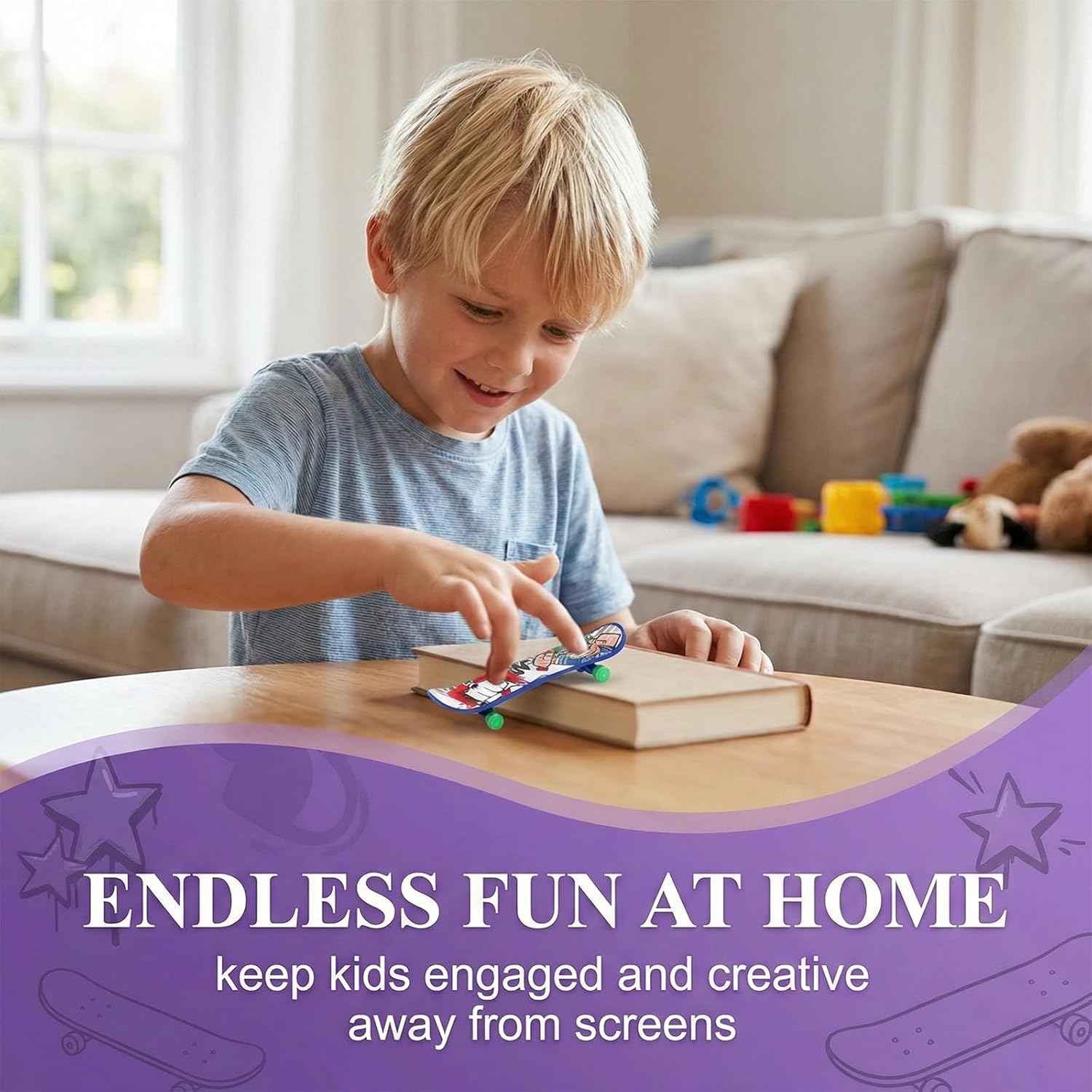 20 Pcs Finger Mini Skateboard Finger Skateboard for Kids Alloy Toy for Playing or Decoration Gift for Kids Birthday Party